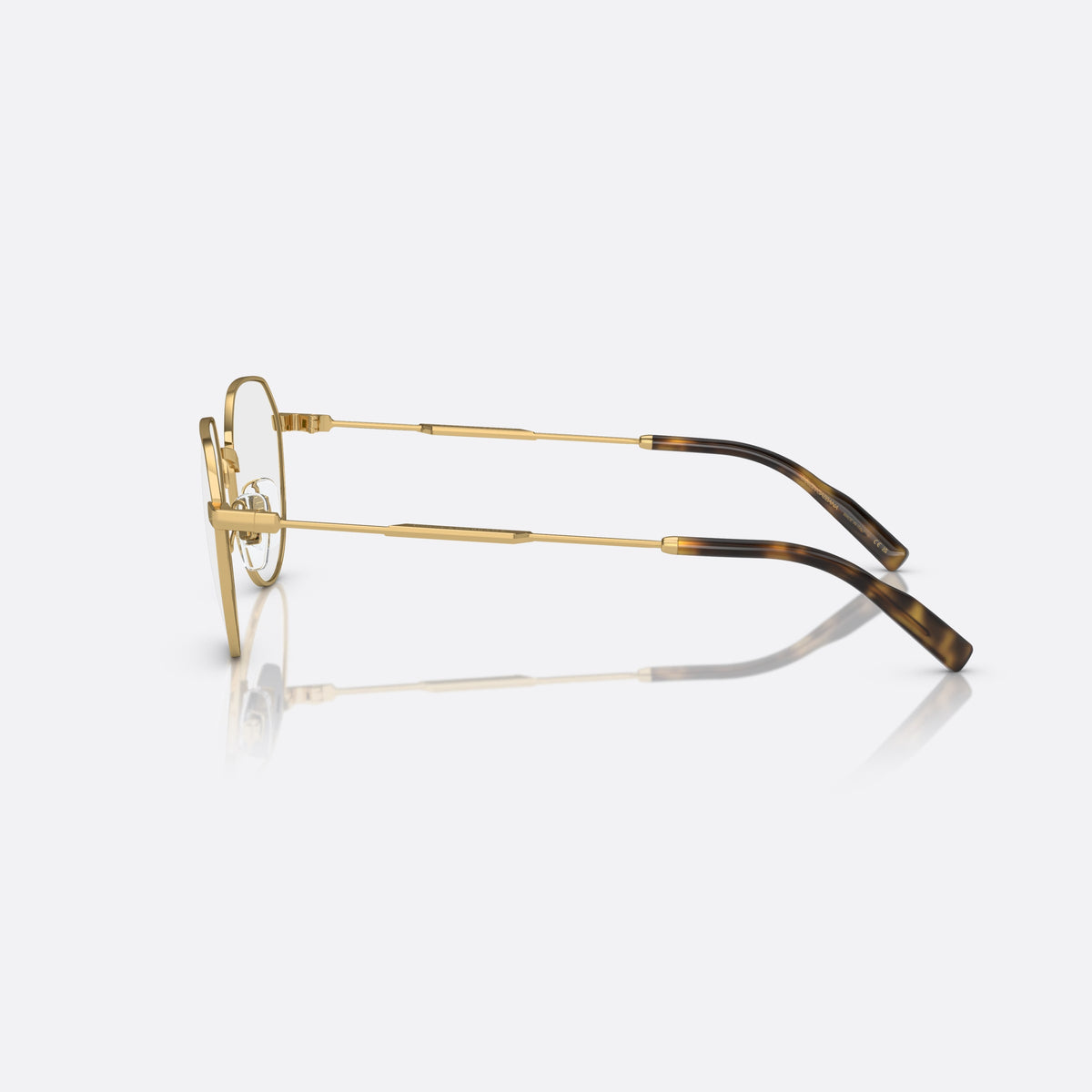 Rame ochelari de vedere Dolce & Gabbana DG 1349 02, rotunzi auriu, pentru bărbați, punte metalică simplă, ramă completă metalică, vedere laterală