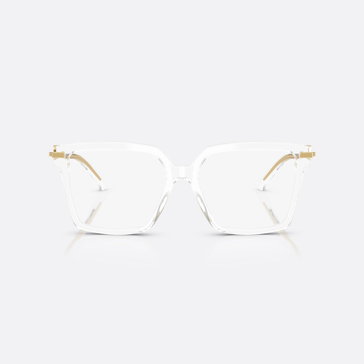 Rame ochelari de vedere Dolce & Gabbana DG 3397 3133, fluture transparent, pentru femei, punte simplă, integrată în ramă, ramă completă, vedere din față