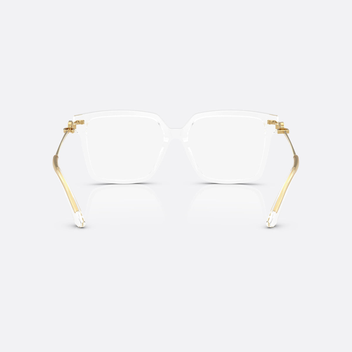 Rame ochelari de vedere Dolce & Gabbana DG 3397 3133, fluture transparent, pentru femei, punte simplă, integrată în ramă, ramă completă, vedere din spate