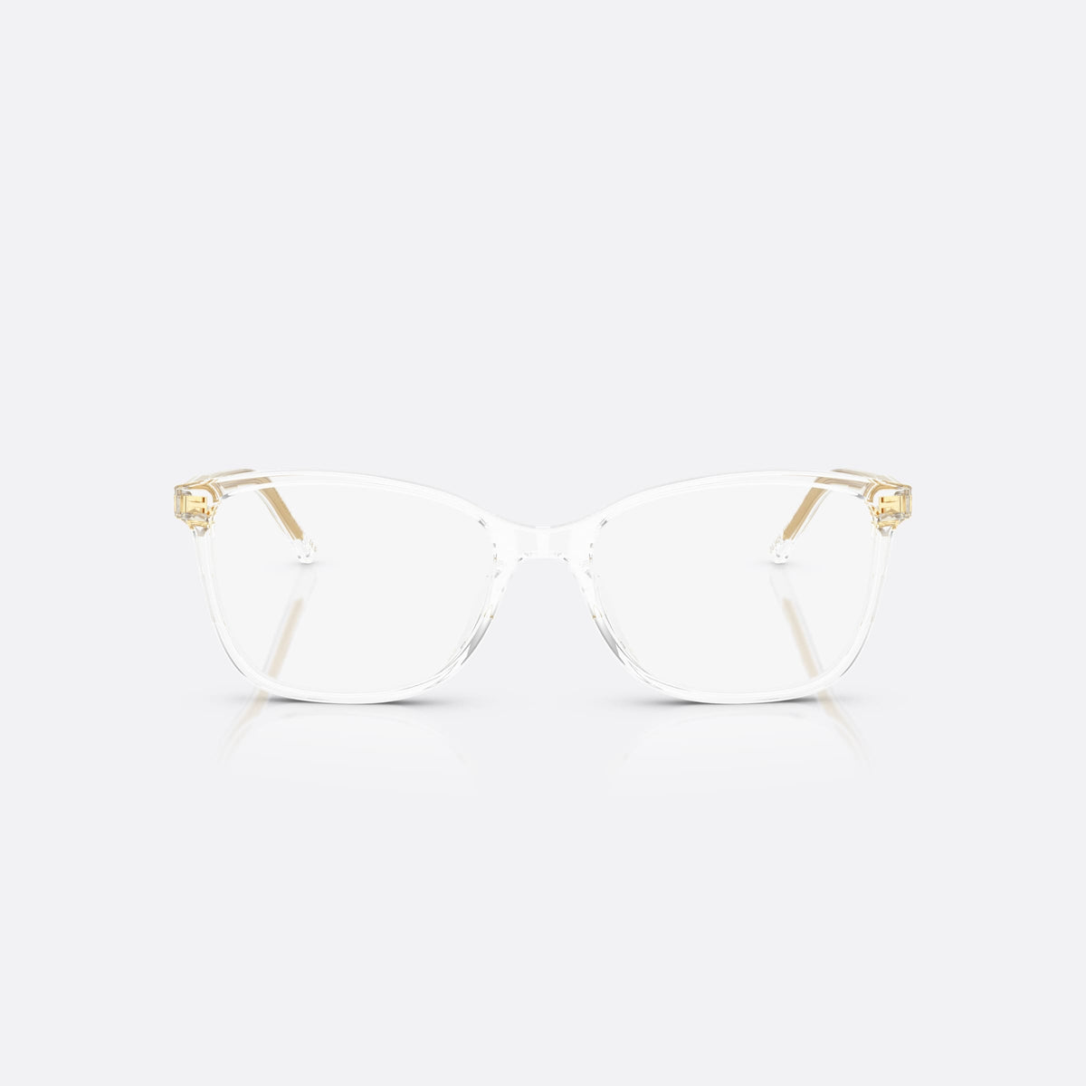 Dolce & Gabbana DG 3424 3133 eyeglasses, clear pantos frame for women, plain bridge, brand lettering on temples, full-rim frame, front view