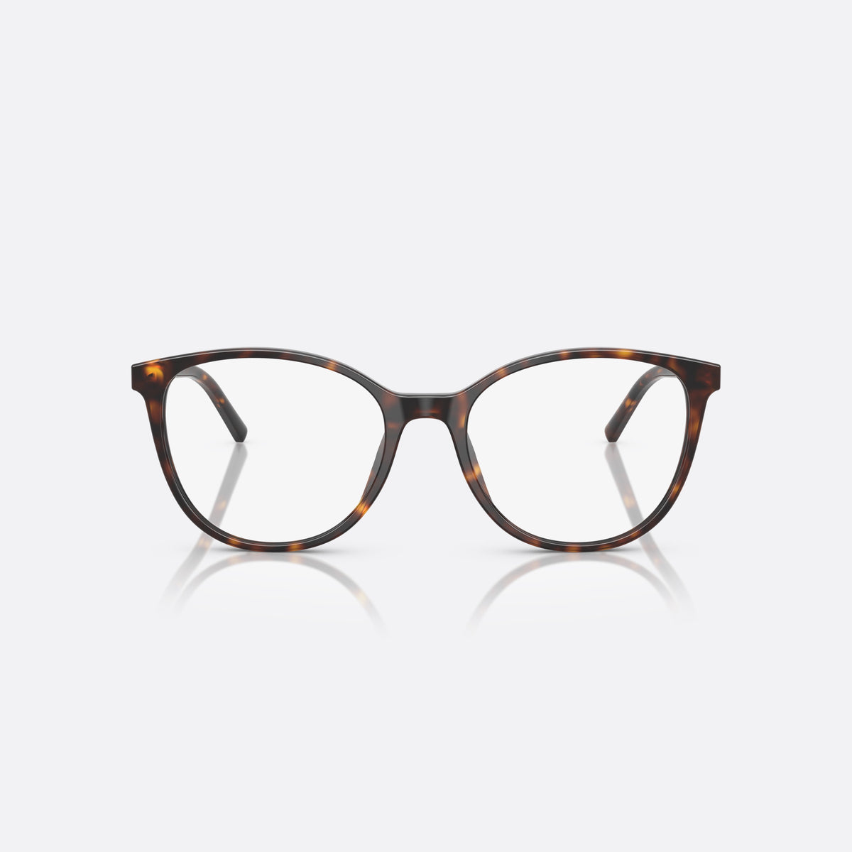 Rame ochelari de vedere Dolce & Gabbana DG 3425 502, rotunzi havana, pentru femei, punte simplă, litere ale brandului pe brațe, vedere din față