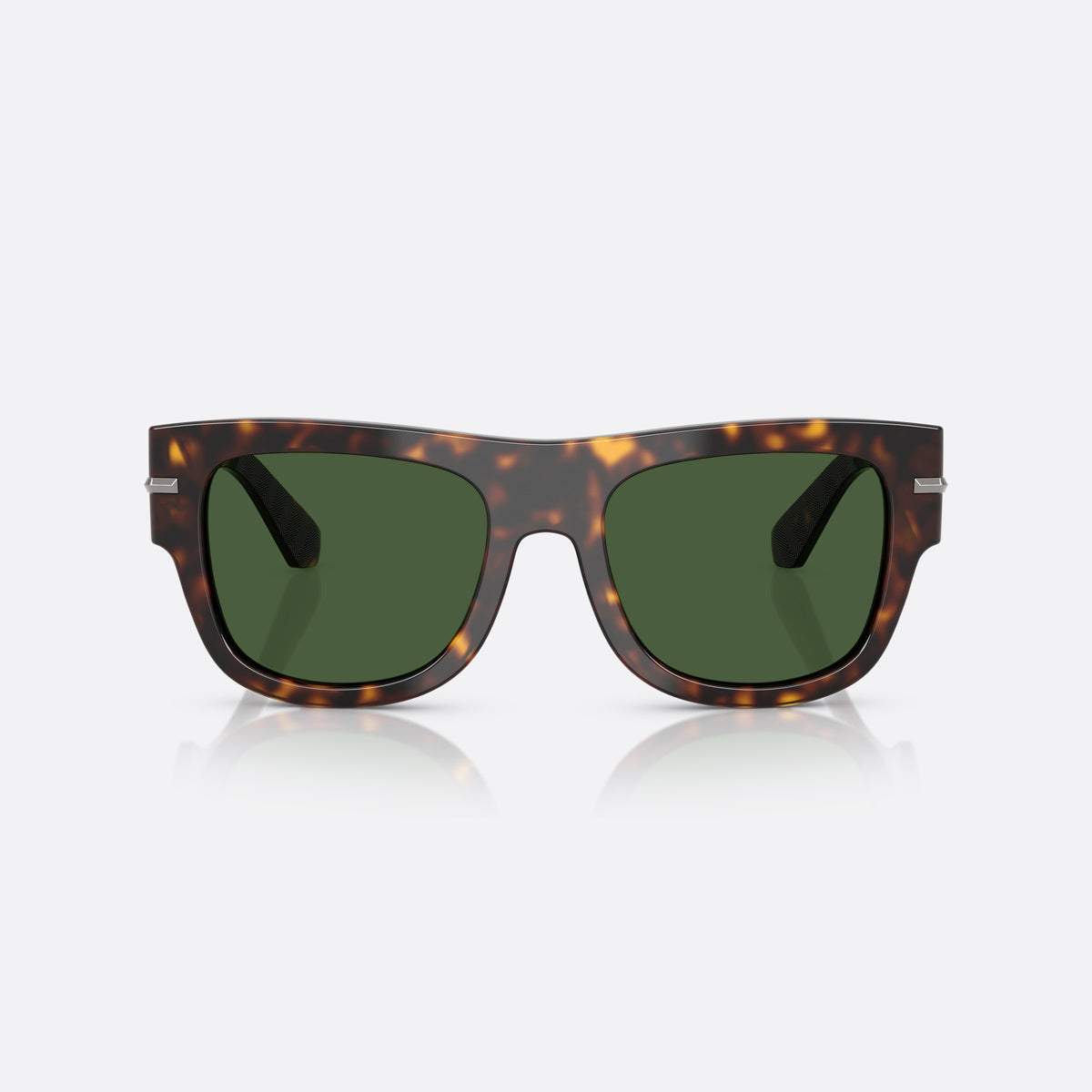 Dolce & Gabbana DG 4484 502/71 sunglasses, havana squared frame for men, plain solid bridge, brand lettering on temples, front view
