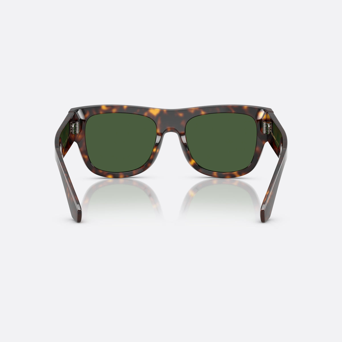 Dolce & Gabbana DG 4484 502/71 sunglasses, havana squared frame for men, plain solid bridge, brand lettering on temples, back view