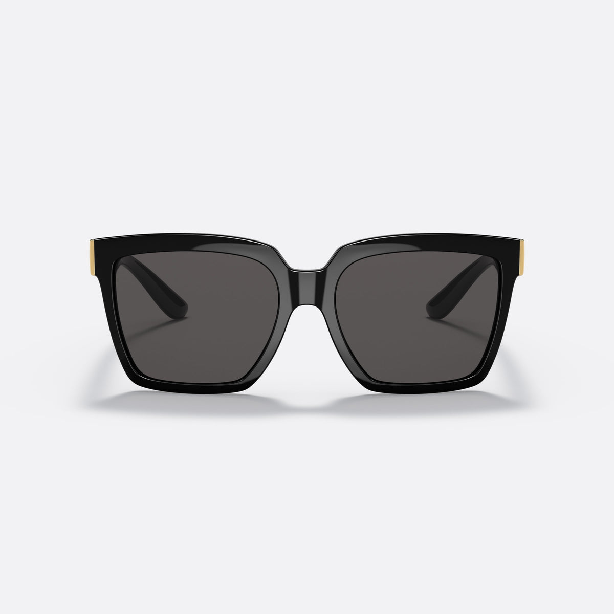 Ochelari de soare Dolce & Gabbana DG 6165 501/87 I, patrati negru, pentru femei, vedere din față