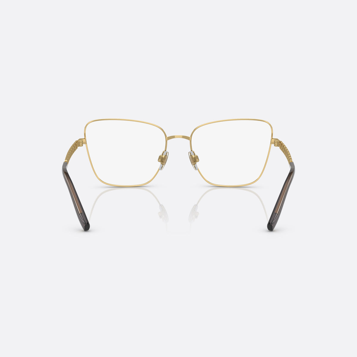 Rame ochelari de vedere Dolce & Gabbana DG1346 1311, fluture auriu, pentru femei, punte metalică simplă, logo-ul brandului pe brațe