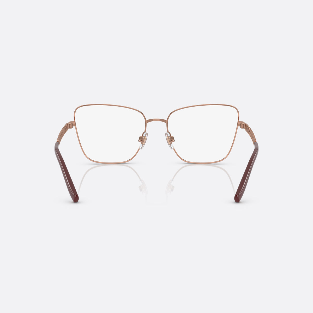 Rame ochelari de vedere Dolce & Gabbana DG1346 1333, fluture roz, pentru femei, punte metalică simplă, literele brandului pe brațe