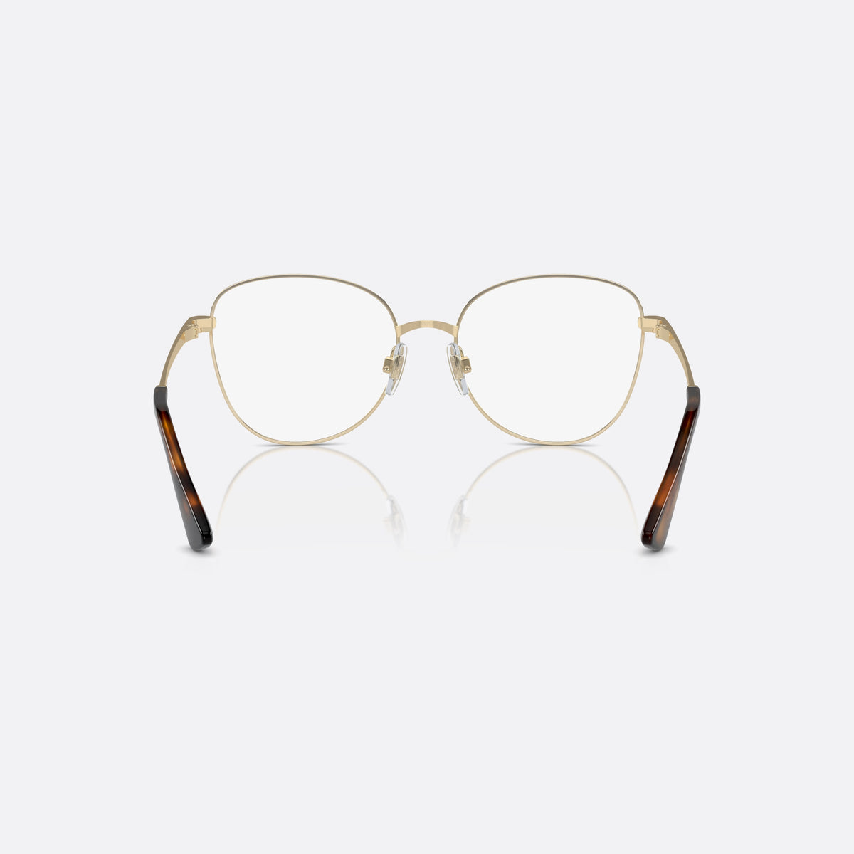 Rame ochelari de vedere Dolce & Gabbana DG1355 1365, fluture auriu, pentru femei, punte în șa cu arc metalic, ramă completă metalică, vedere din spate