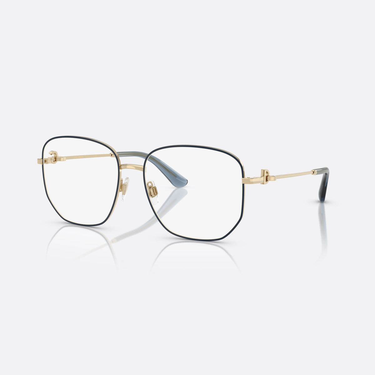 Rame ochelari de vedere Dolce & Gabbana DG1356 488, phantos auriu, pentru femei, punte metalică simplă, brațe subțiri cu detaliu placat