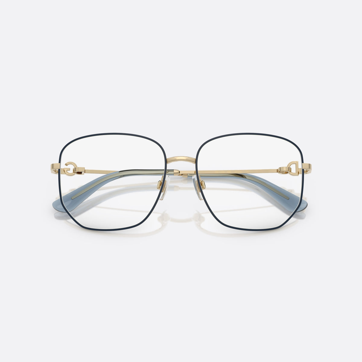 Rame ochelari de vedere Dolce & Gabbana DG1356 488, phantos auriu, pentru femei, punte metalică simplă, brațe subțiri cu detaliu placat, cu brațele pliate