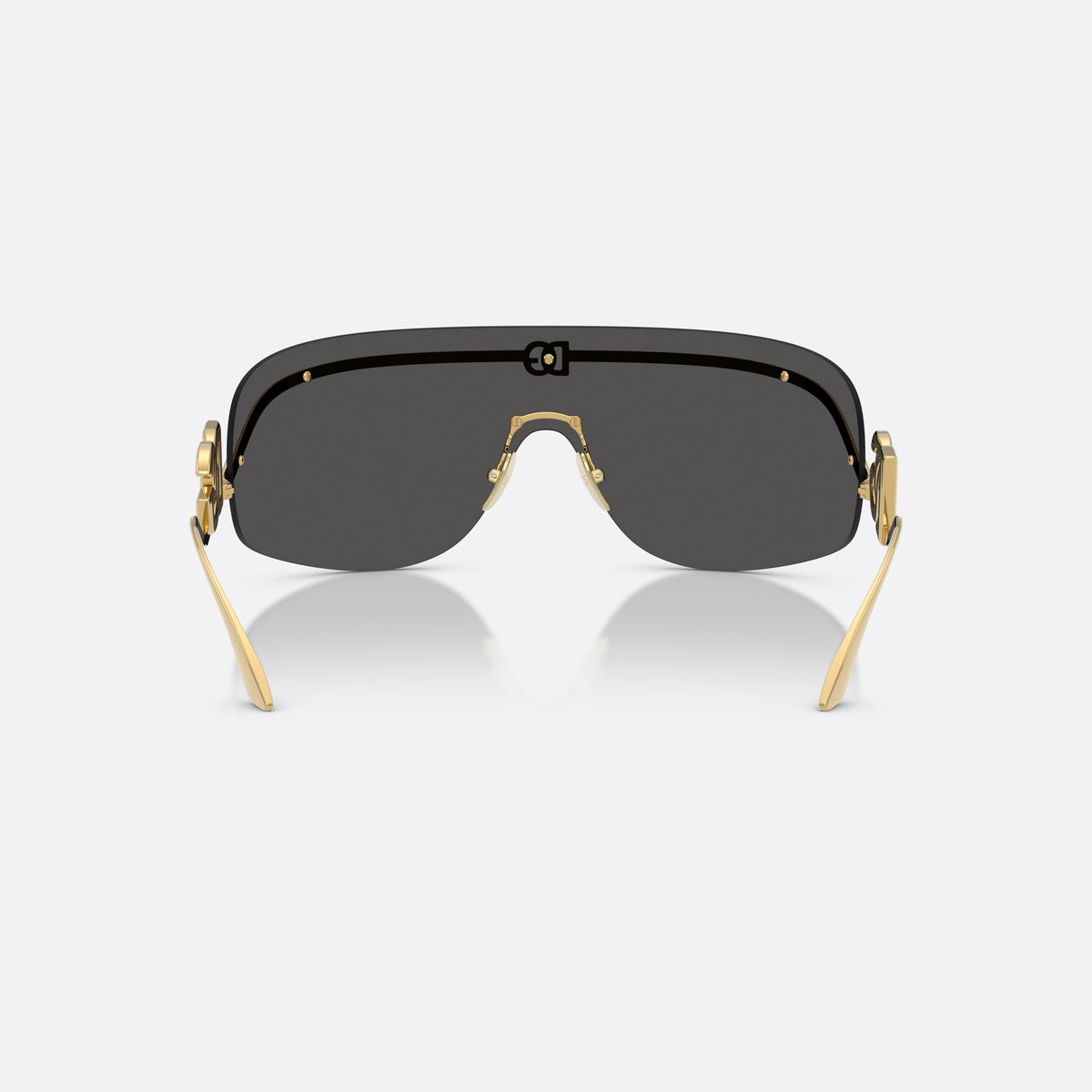Ochelari de soare Dolce & Gabbana DG2320 02/87, pillow auriu, pentru femei, punte integrată cu accente metalice, vedere din spate