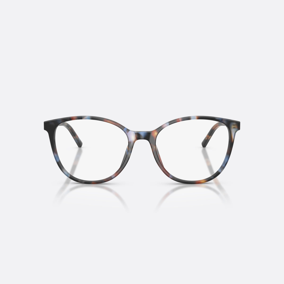 Rame ochelari de vedere Dolce & Gabbana DG3425 3443, fluture albastru, pentru femei, punte simplă, literele brandului pe brațe, balamale aurii, vedere din față