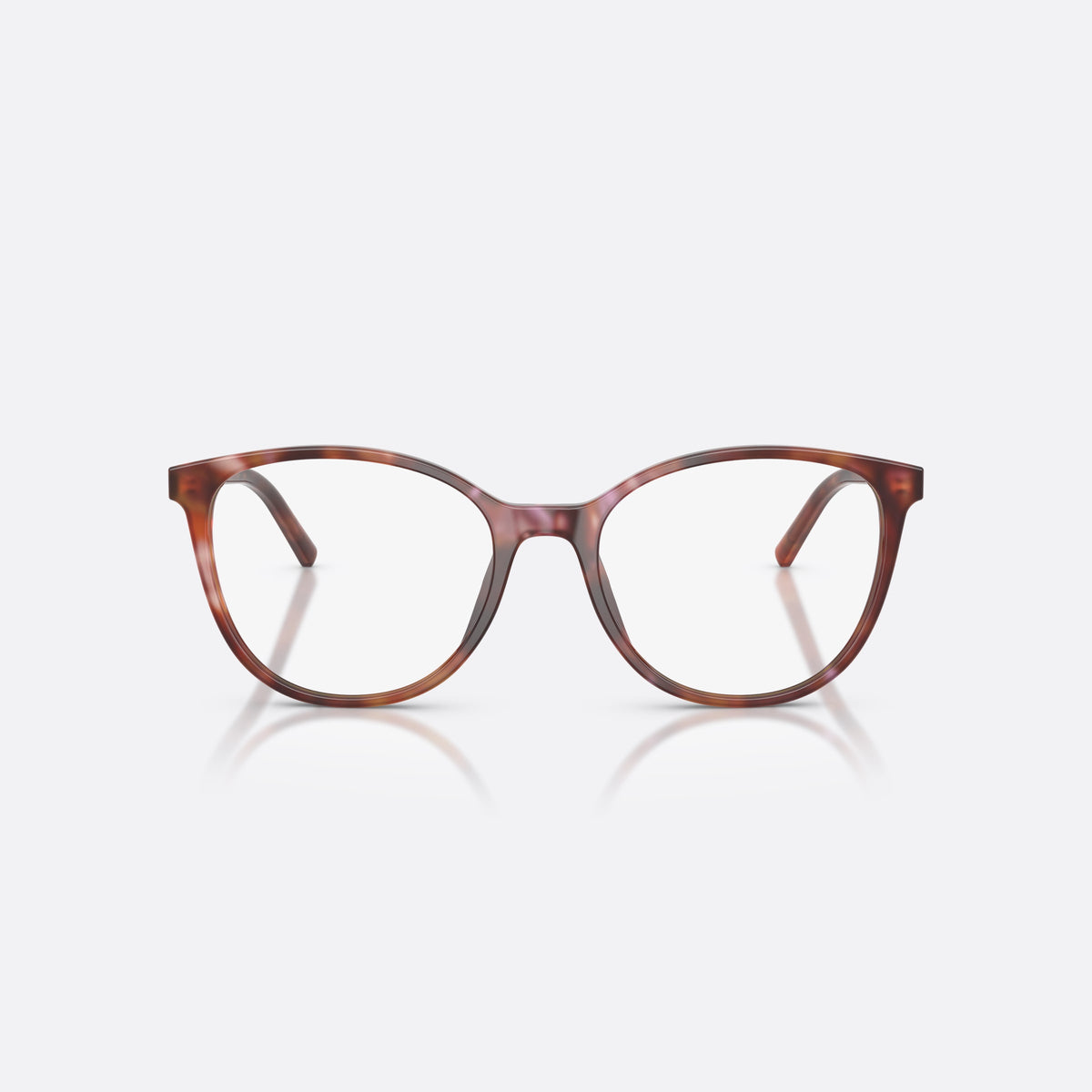 Rame ochelari de vedere Dolce & Gabbana DG3425 3444, fluture havana, pentru femei, punte dublă simplă, literele brandului pe brațe, vedere din față