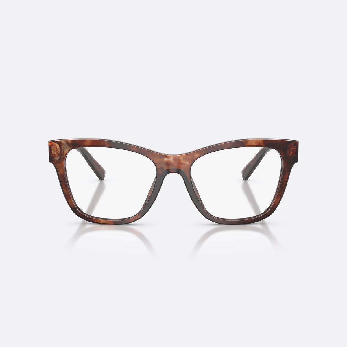 Rame ochelari de vedere Dolce & Gabbana DG3430 3222, patrati roșu, pentru femei, punte simplă, logo al brandului pe braț, brațe late, conice, vedere din față