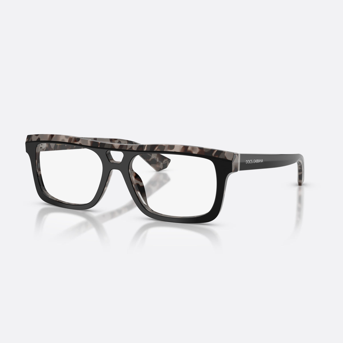 Rame ochelari de vedere Dolce & Gabbana DG3431 3403, rectangulari negru, pentru bărbați, punte keyhole, literele brandului pe brațe, ramă completă