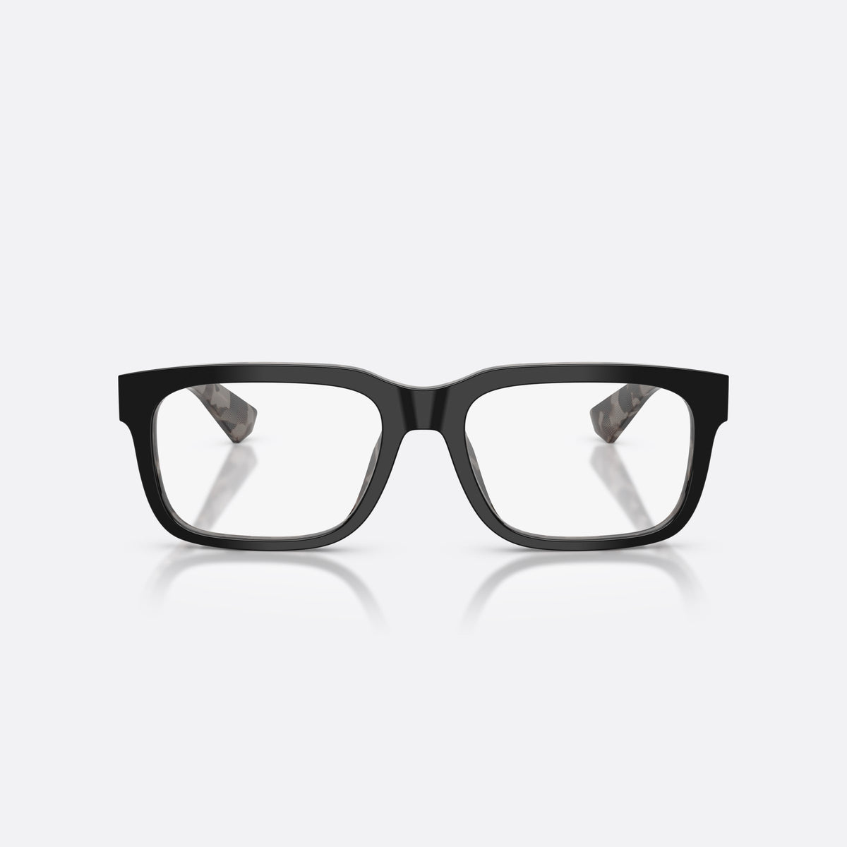 Rame ochelari de vedere Dolce & Gabbana DG3432 3403, rectangulari negru, pentru bărbați, punte simplă, literele brandului pe brațe, ramă completă, vedere din față