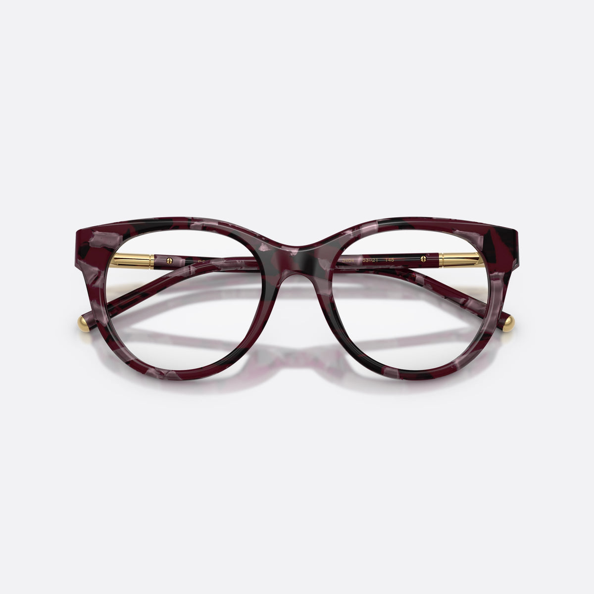 Dolce & Gabbana DG3433 3464 eyeglasses, violet phantos frame for women, plain bridge, brand lettering on temples, full rim, folded