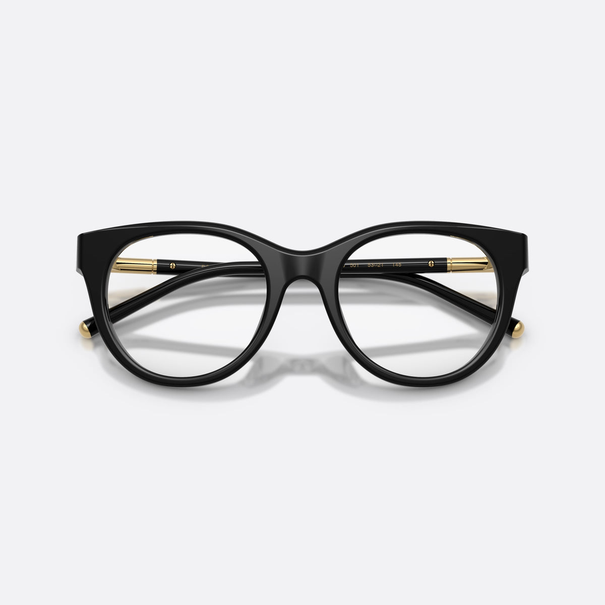 Dolce & Gabbana DG3433 501 eyeglasses, black phantos frame for women, plain bridge with double-arch profile, full-rim frame, folded
