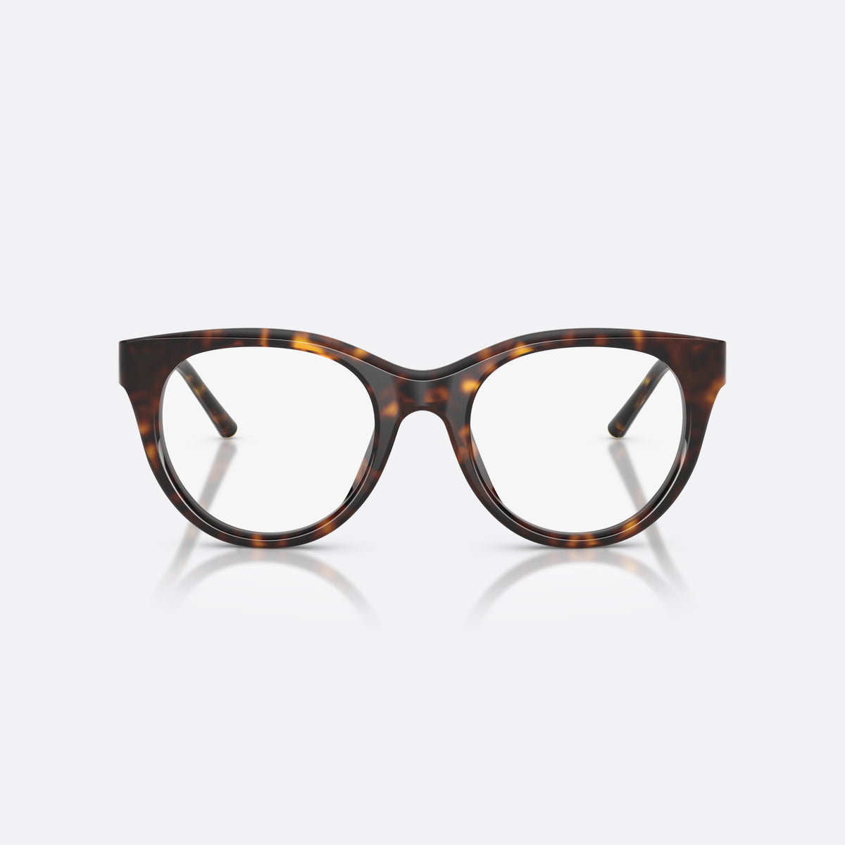 Rame ochelari de vedere Dolce & Gabbana DG3433 502, phantos havana, pentru femei, punte simplă tip șa, literele brandului pe brațe, vedere din față