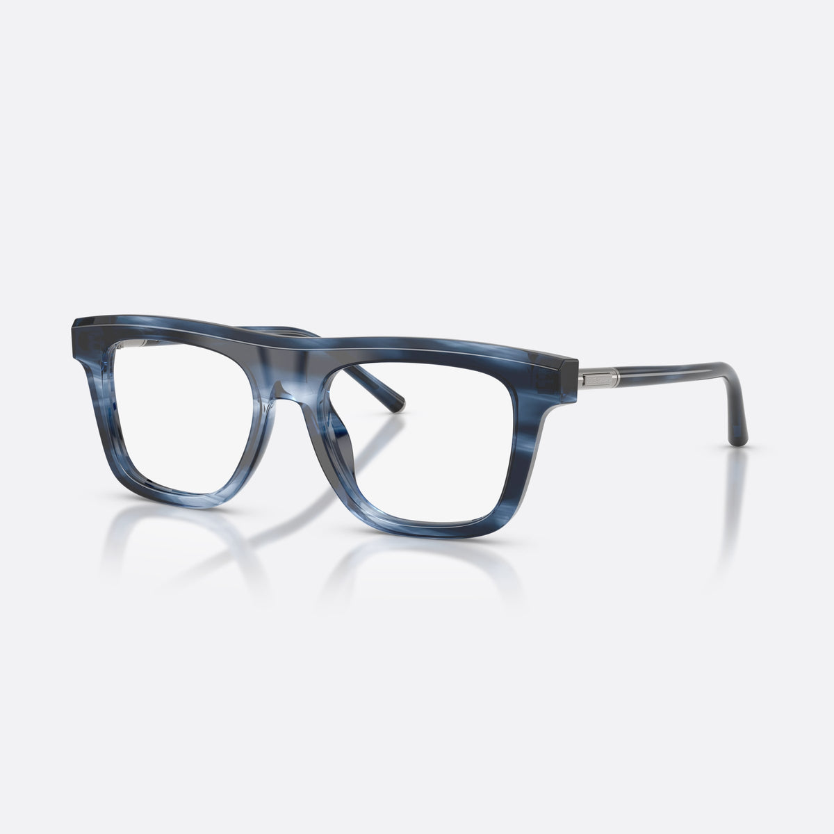 Rame ochelari de vedere Dolce & Gabbana DG3434 3448, patrati albastru, pentru bărbați, punte dublă simplă, brațe subțiri, conice, ramă completă