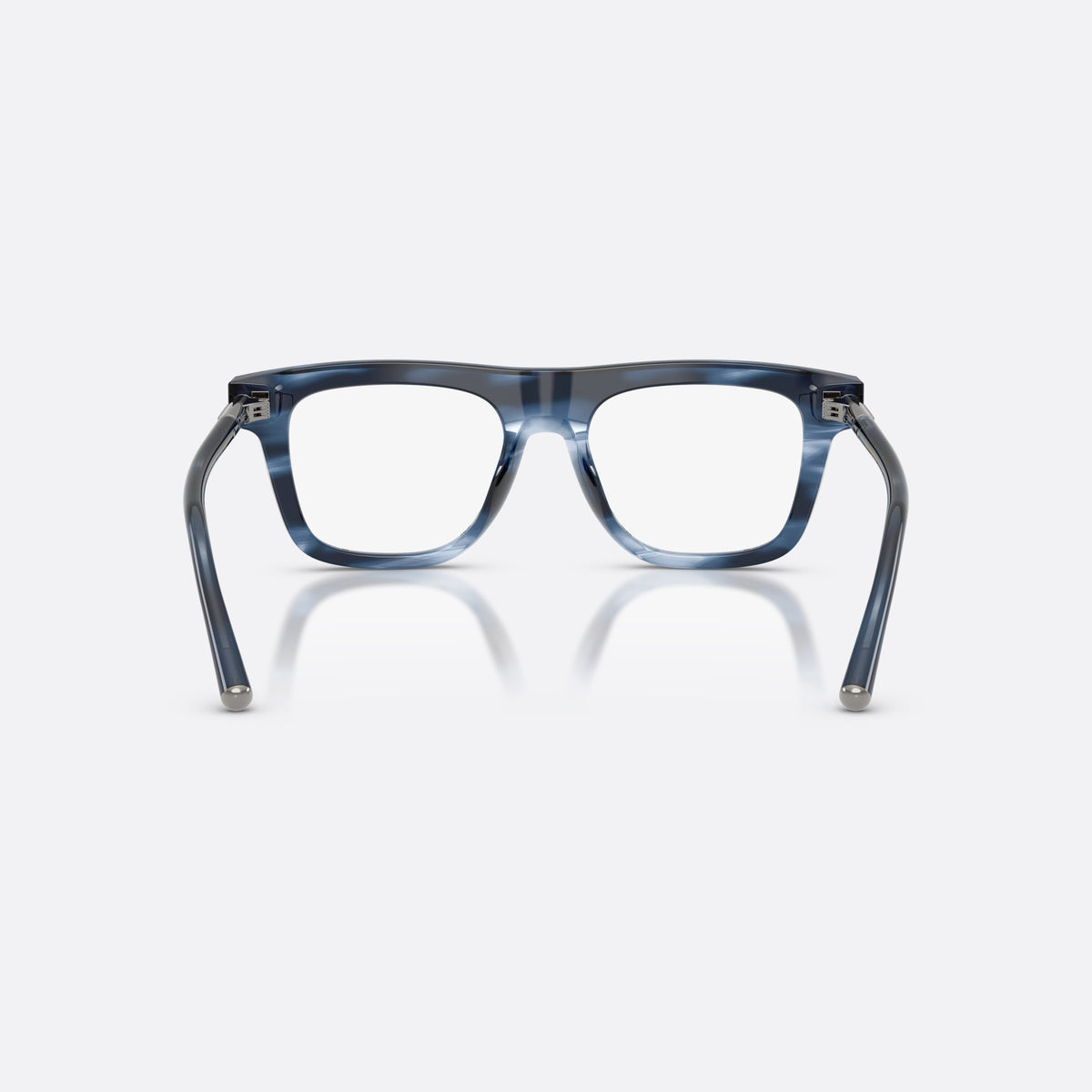 Rame ochelari de vedere Dolce & Gabbana DG3434 3448, patrati albastru, pentru bărbați, punte dublă simplă, brațe subțiri, conice, ramă completă, vedere din spate