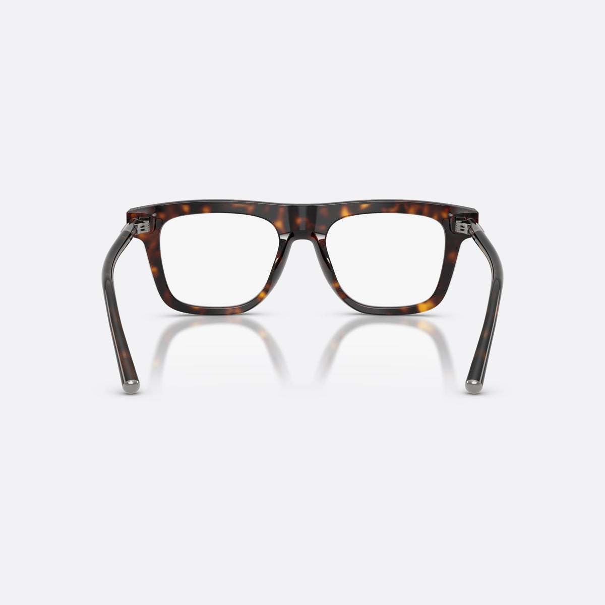 Rame ochelari de vedere Dolce & Gabbana DG3434 502, patrati havana, pentru bărbați, punte simplă cu bară superioară, ramă completă din acetat, vedere din spate