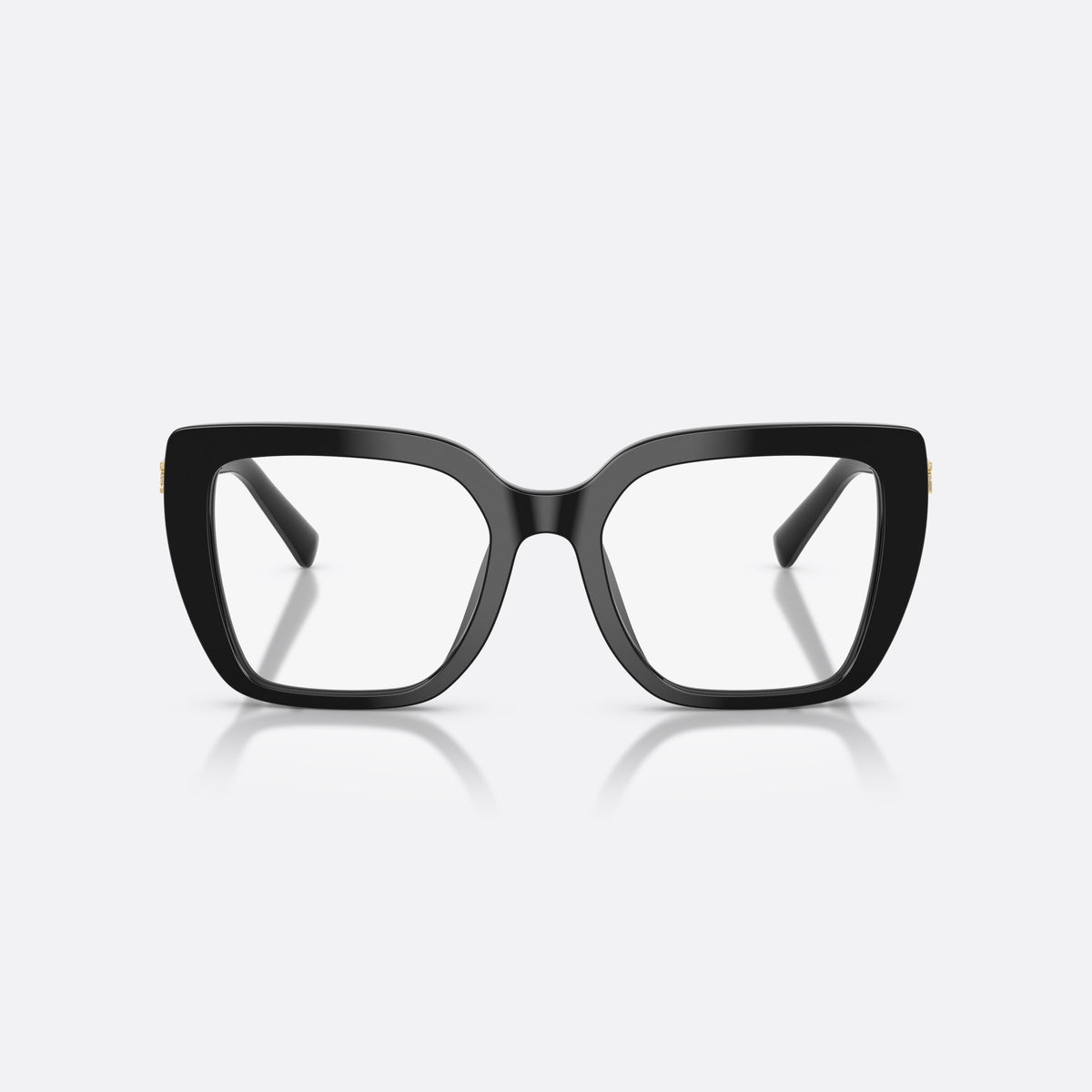 Rame ochelari de vedere Dolce & Gabbana DG3441 501, patrati negru, pentru femei, punte simplă, literele brandului pe braț, ramă completă, vedere din față