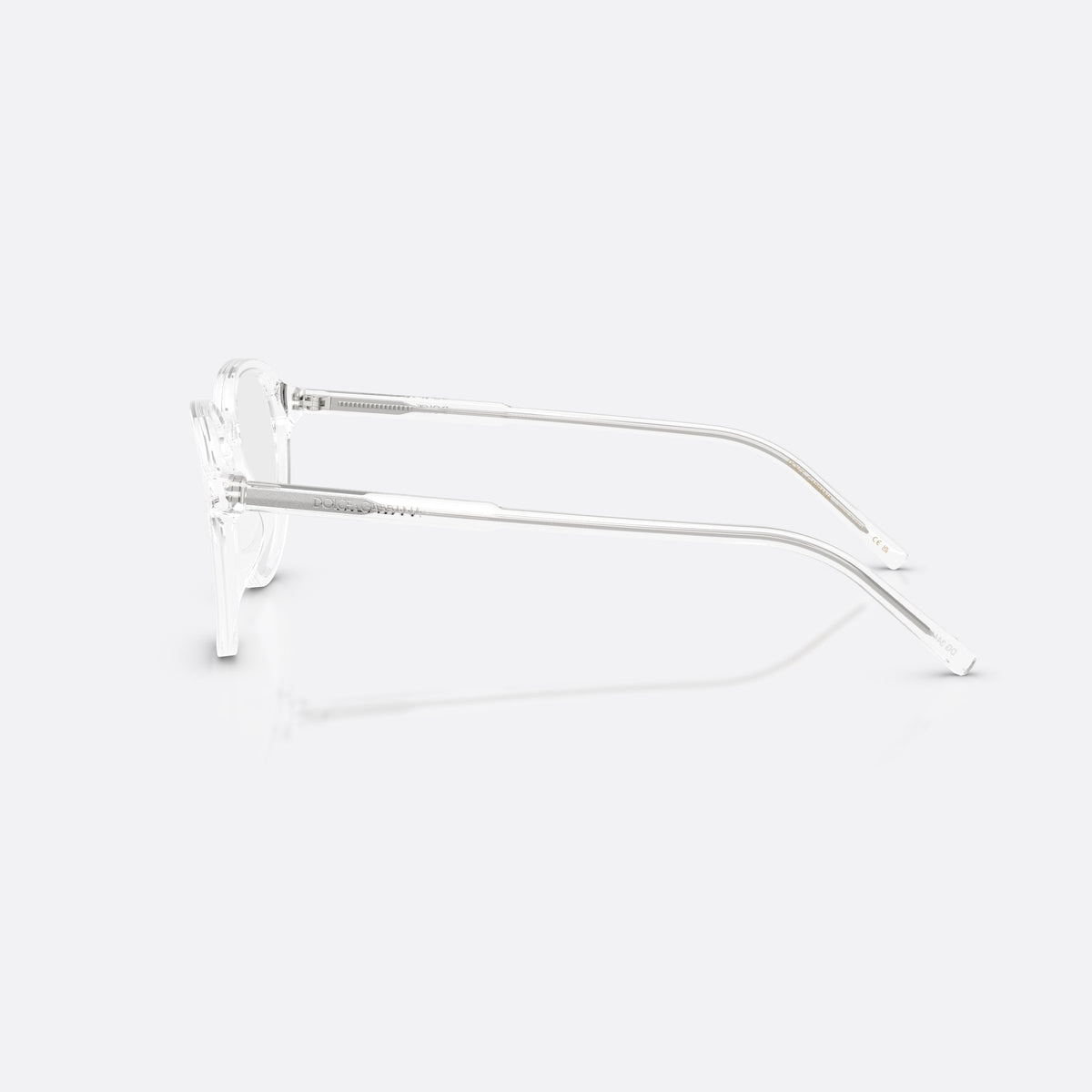 Rame ochelari de vedere Dolce & Gabbana DG3444 3133, phantos transparent, pentru bărbați, literele brandului pe brațe, brațe subțiri drepte, vedere laterală