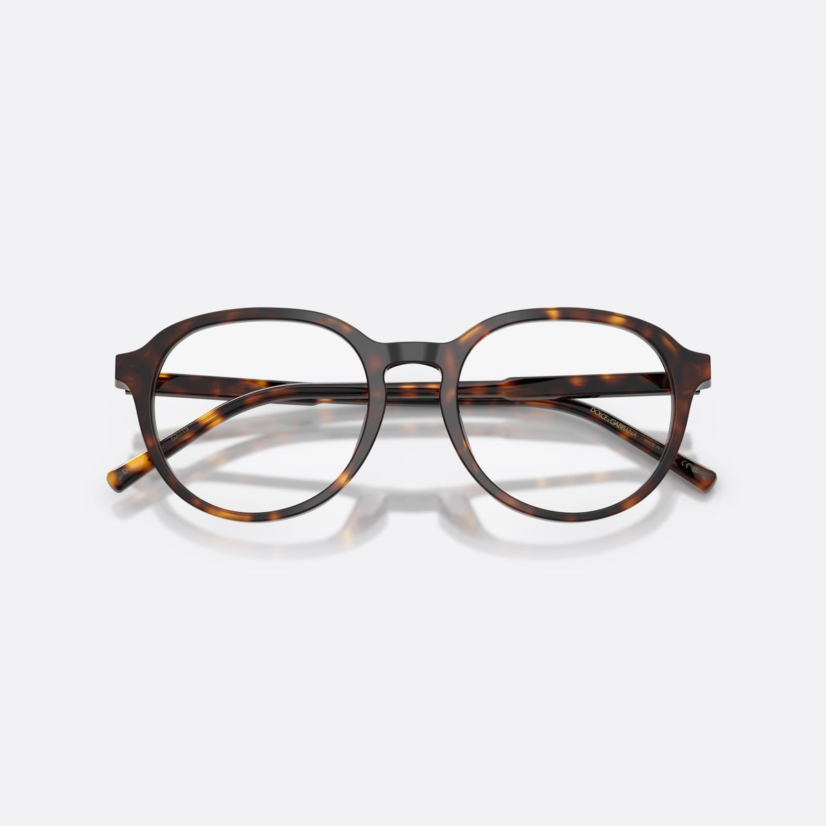 Rame ochelari de vedere Dolce & Gabbana DG3444 502, phantos havana, pentru bărbați, literele brandului pe brațe, brațe subțiri, conice, cu brațele pliate