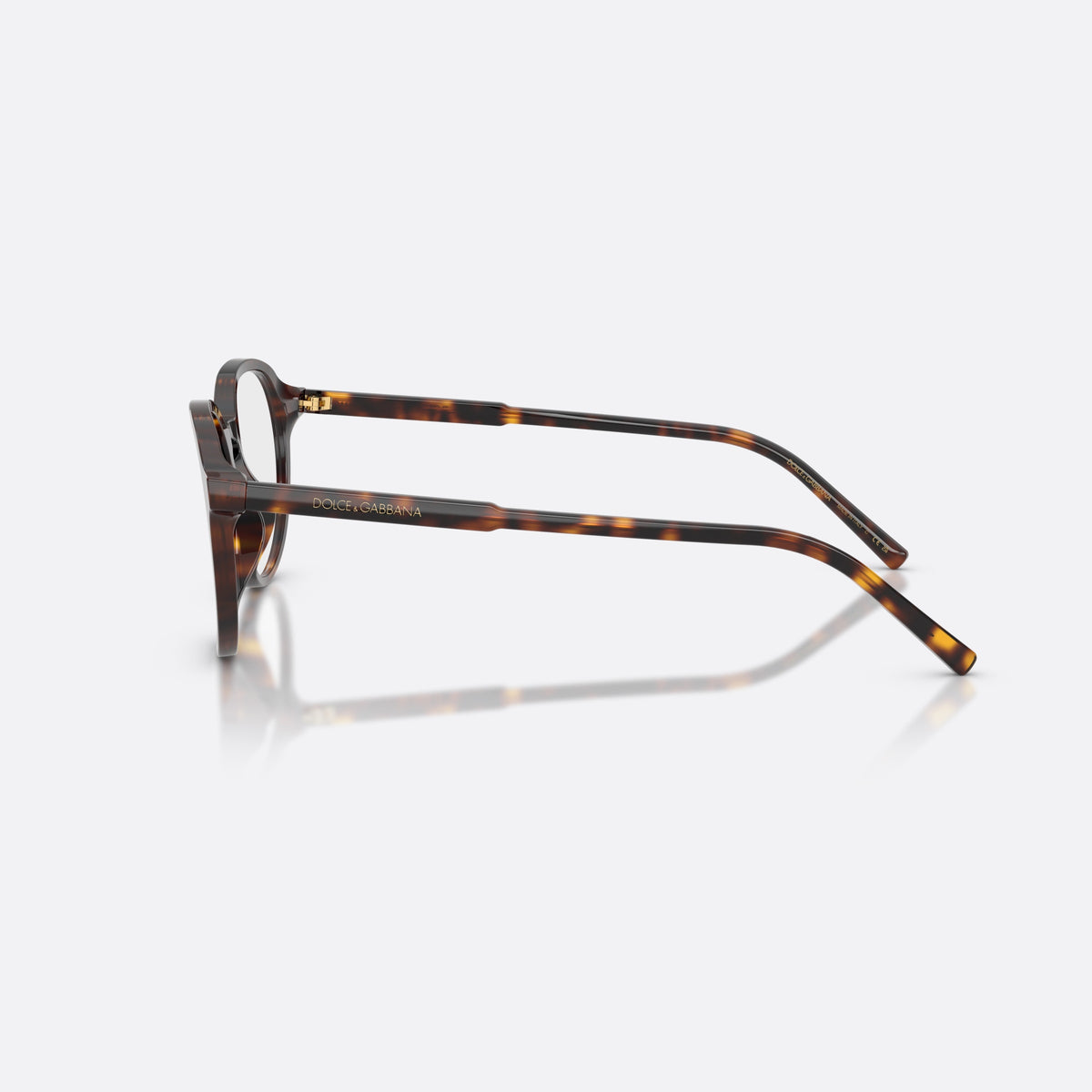 Rame ochelari de vedere Dolce & Gabbana DG3444 502, phantos havana, pentru bărbați, literele brandului pe brațe, brațe subțiri, conice, vedere laterală