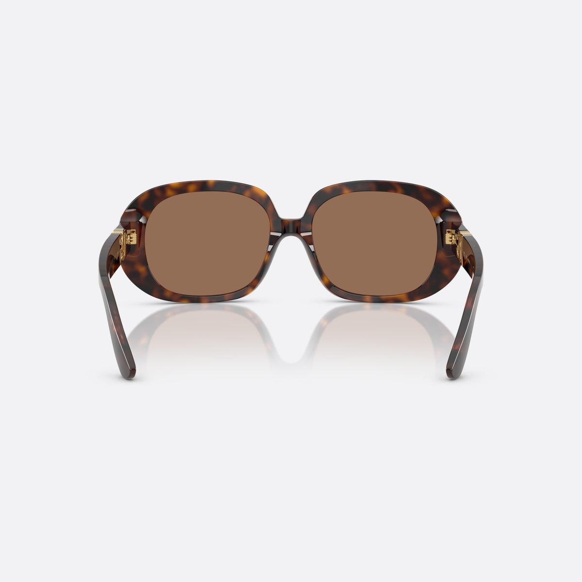 Dolce & Gabbana DG4476 502/73 sunglasses, havana oval frame for women, keyhole bridge, brand logo plaque on temples