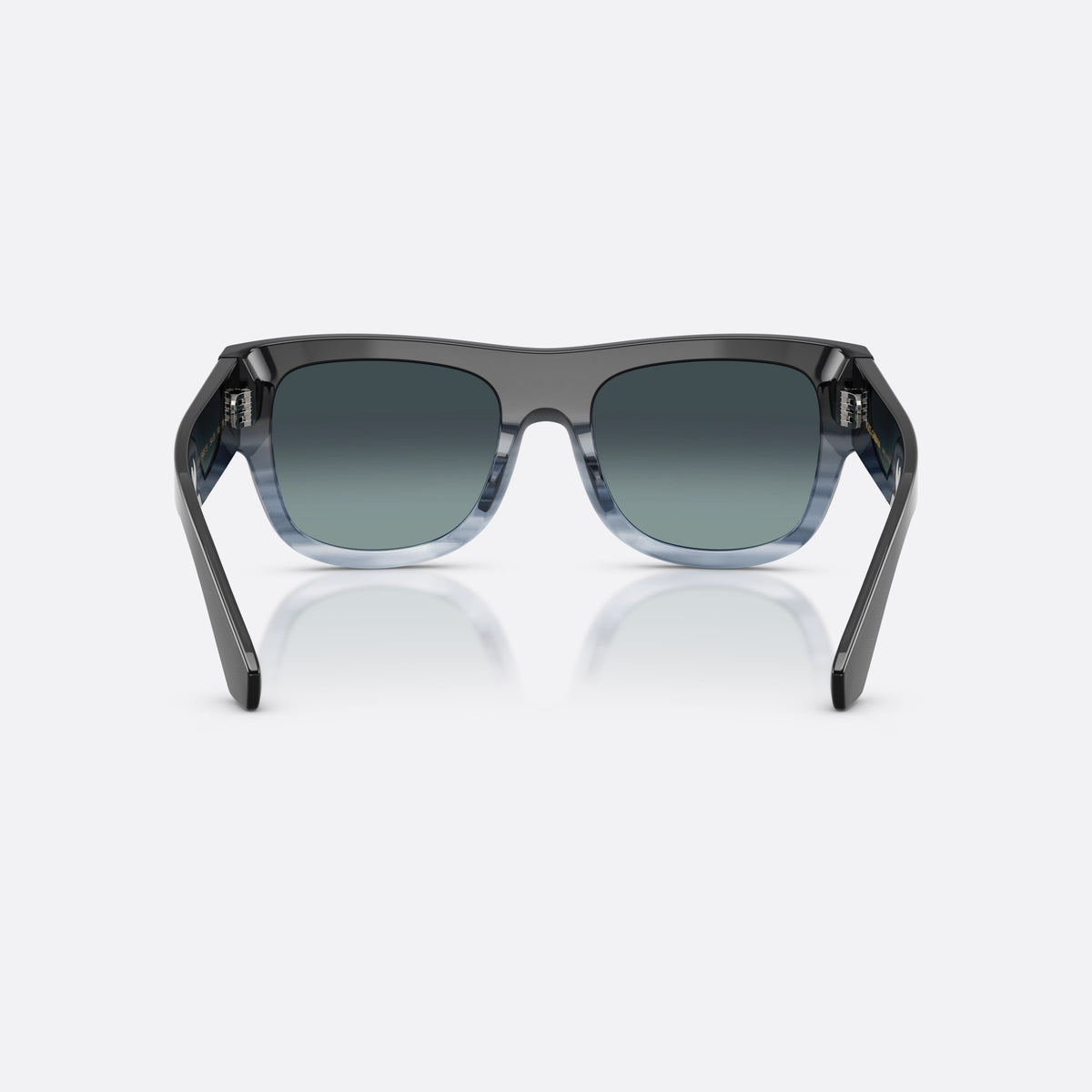 Ochelari de soare Dolce & Gabbana DG4484 348519, patrati albastru, pentru bărbați, punte simplă, literele brandului pe brațe, ramă completă, vedere din spate
