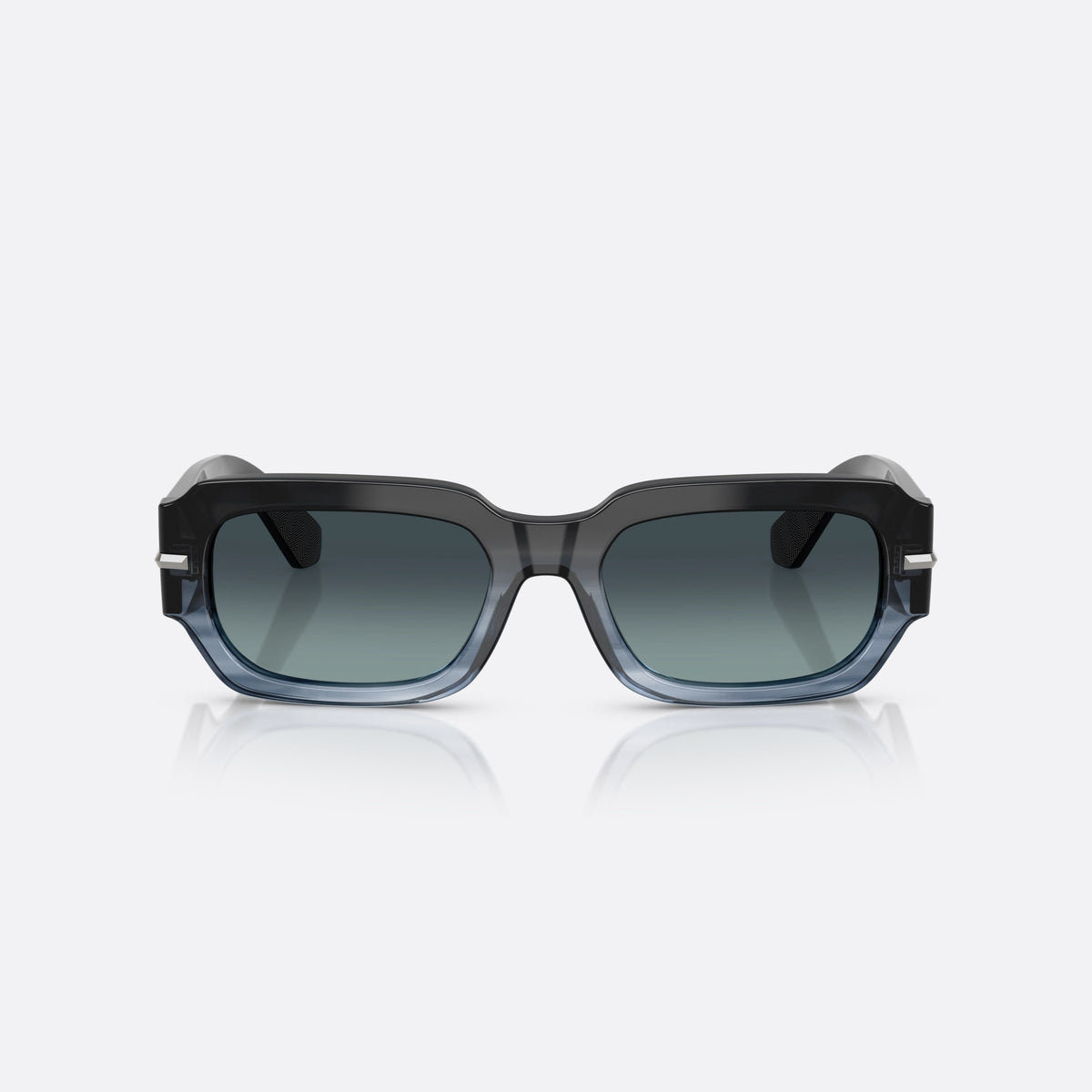 Dolce & Gabbana DG4485 348519 sunglasses, blue rectangle frame for men, plain bridge, integrated into front, full-rim frame, front view