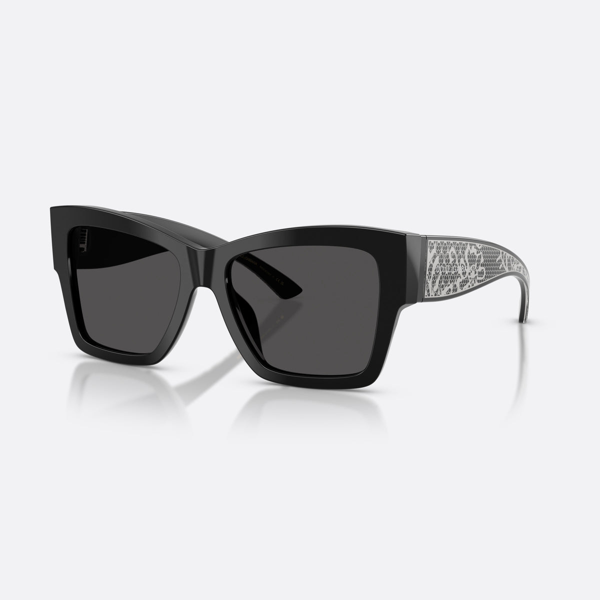 Ochelari de soare Dolce & Gabbana DG4493 501/87, patrati negru, pentru femei, punte simplă, litere brand pe brațe, ramă completă