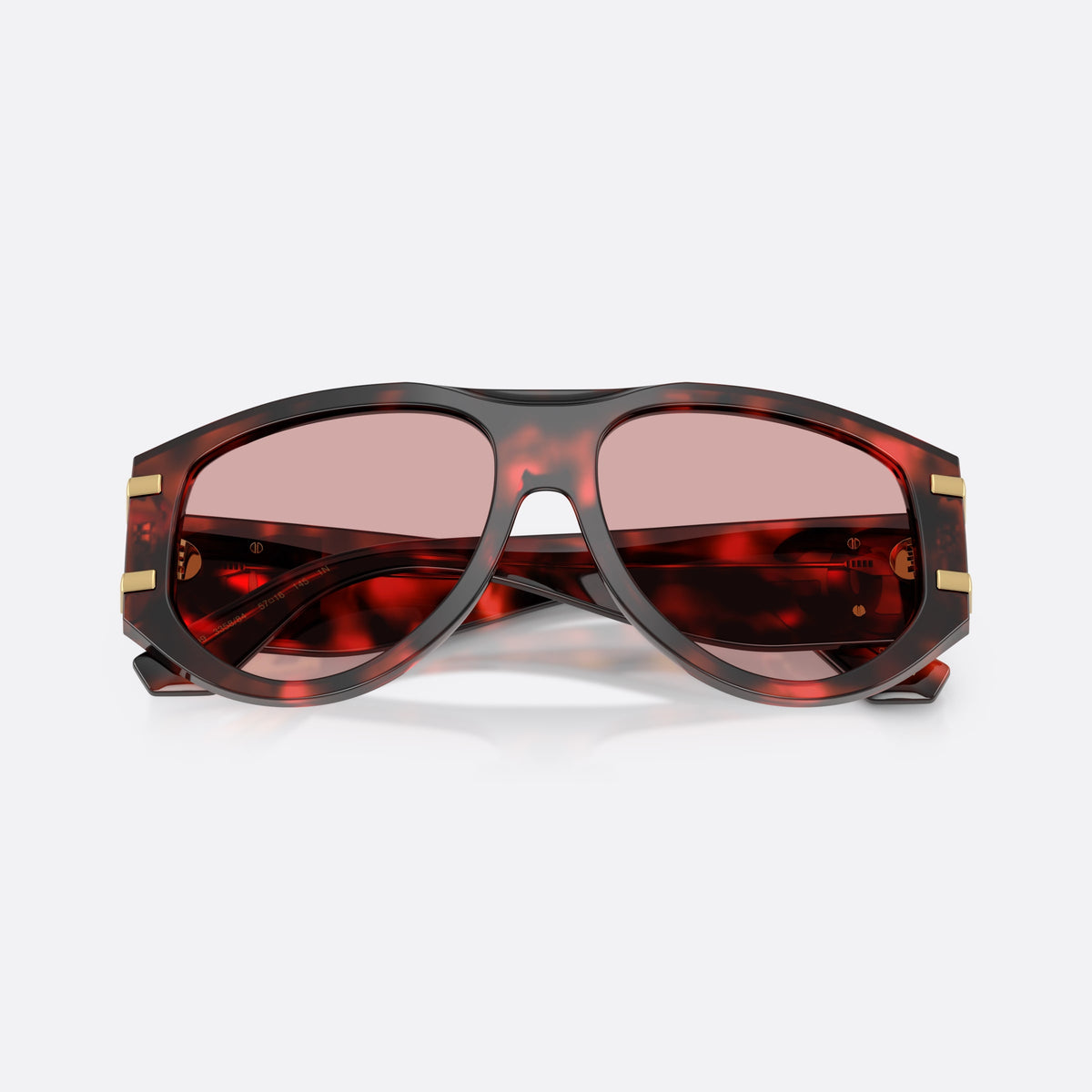 Ochelari de soare Dolce & Gabbana DG4499 335884, pilot havana, pentru femei, punte dublă cu bară superioară, placă cu logo pe braț, cu brațele pliate