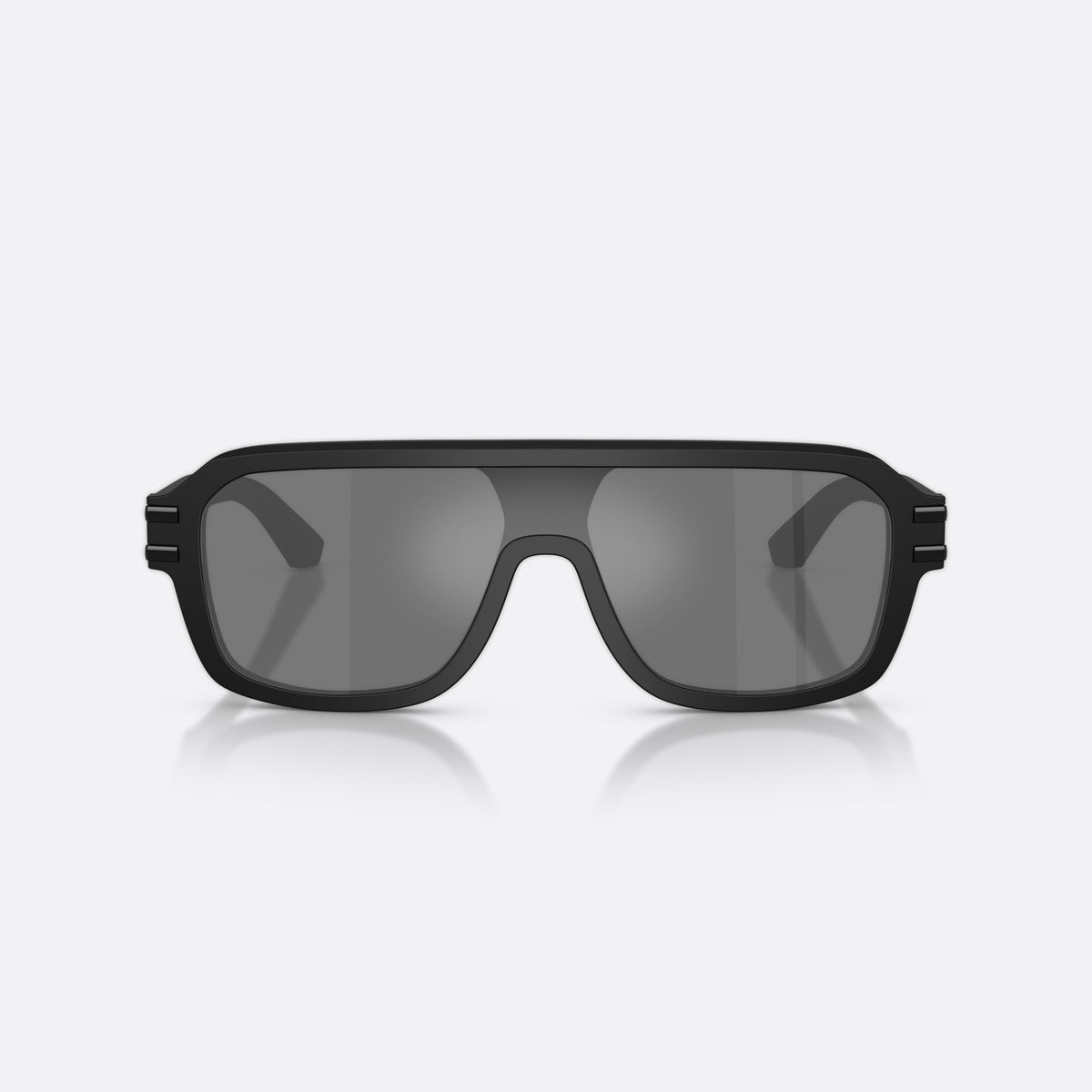 Ochelari de soare Dolce & Gabbana DG4507 25256G, pilot negru, pentru bărbați, punte simplă, logo al brandului pe braț, ramă completă, vedere din față