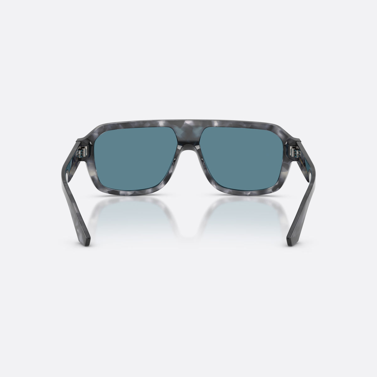 Dolce & Gabbana DG4507 3445/1 sunglasses, havana pilot frame for men, plain integrated bridge, brand logo plaque on temple, back view