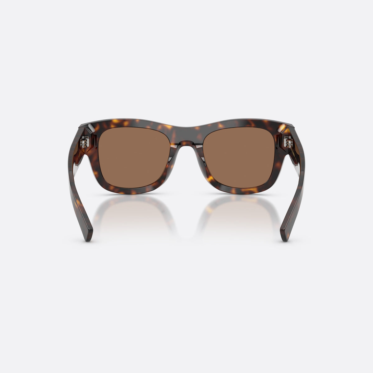 Dolce & Gabbana DG4509 502/73 sunglasses, havana square frame for men, plain bridge, integrated into frame, full-rim frame, back view
