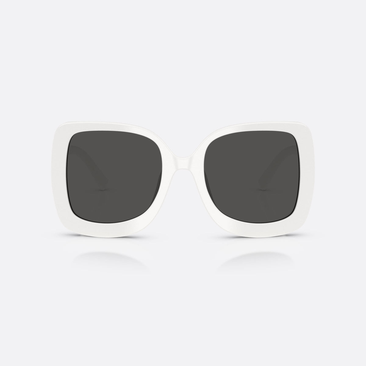 Ochelari de soare Dolce & Gabbana DG4513 331287, patrati alb, pentru femei, punte simplă, integrată în ramă, ramă completă, groasă, vedere din față