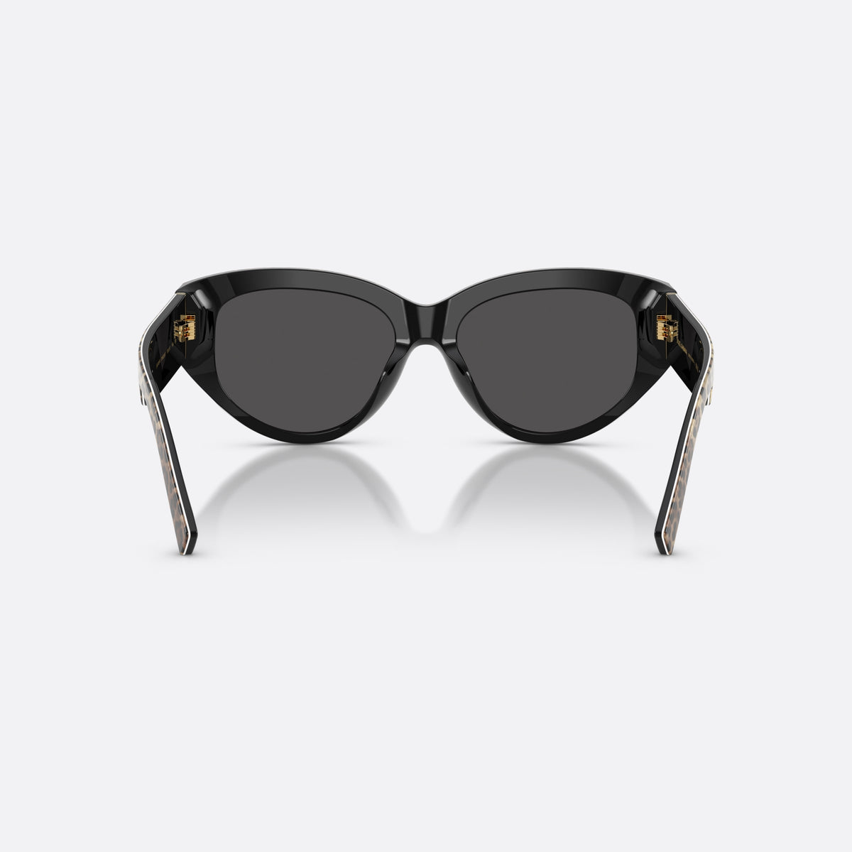 Dolce & Gabbana DG4514 316387 sunglasses, brown cat eye frame for women, plain bridge, brand logo on temple, full rim, back view