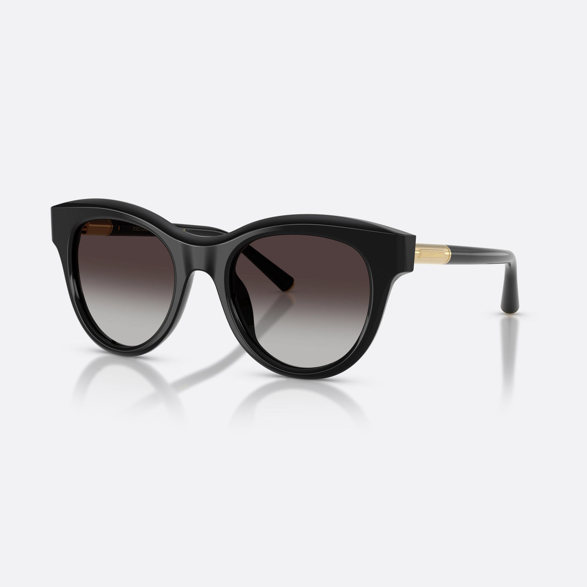 Dolce & Gabbana DG4518 501/8G sunglasses, black phantos frame for women, plain bridge with slim top