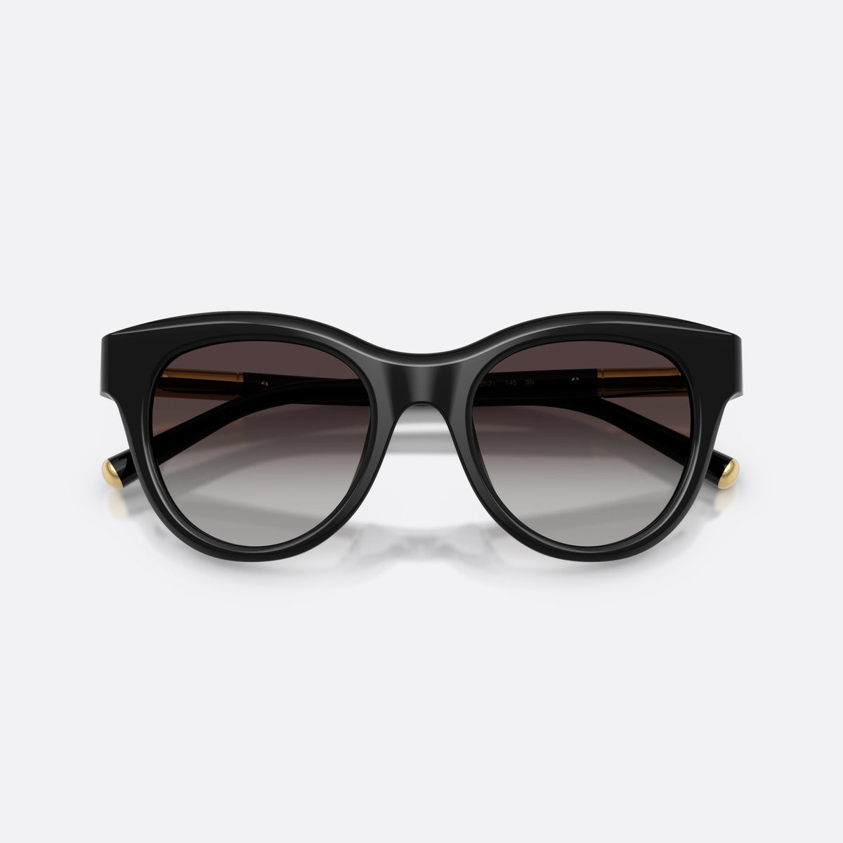 Dolce & Gabbana DG4518 501/8G sunglasses, black phantos frame for women, plain bridge with slim top, folded