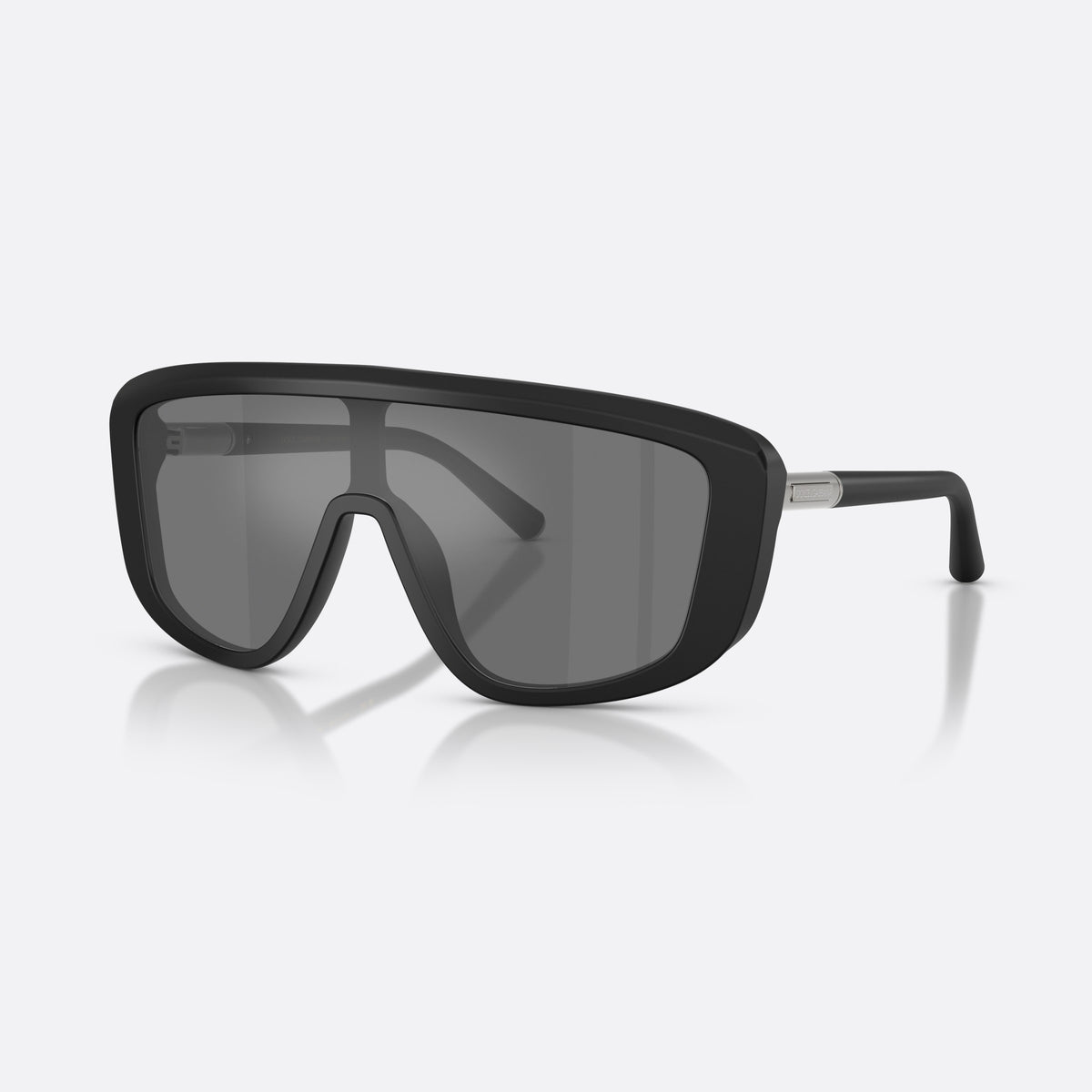 Ochelari de soare Dolce & Gabbana DG4520 25256G, rectangulari negru, pentru bărbați, literele brandului pe brațe, brațe subțiri, conice