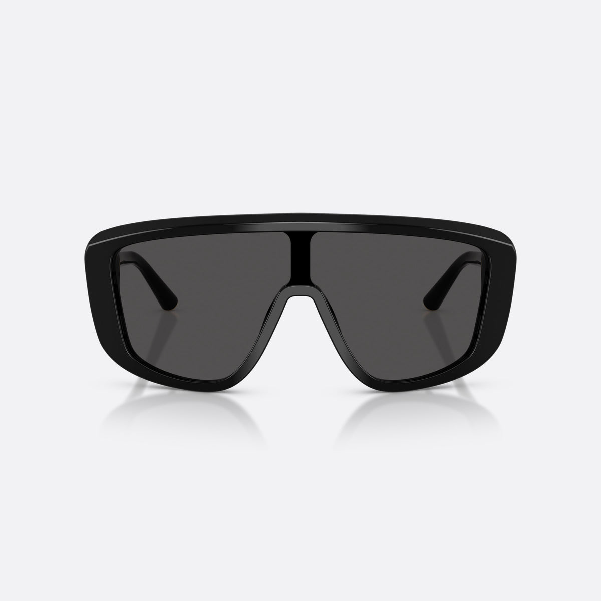 Ochelari de soare Dolce & Gabbana DG4520 501/87, rectangulari negru, pentru bărbați, punte integrată simplă, literele brandului pe brațe, vedere din față