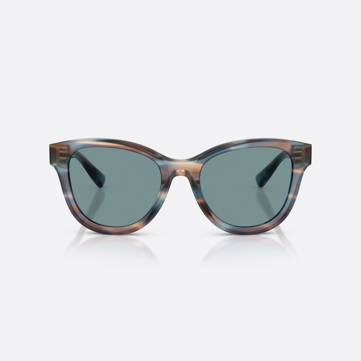 Ochelari de soare Dolce & Gabbana DG4533 344880, phantos albastru, pentru femei, punte simplă din acetat, literele brandului pe brațe, vedere din față