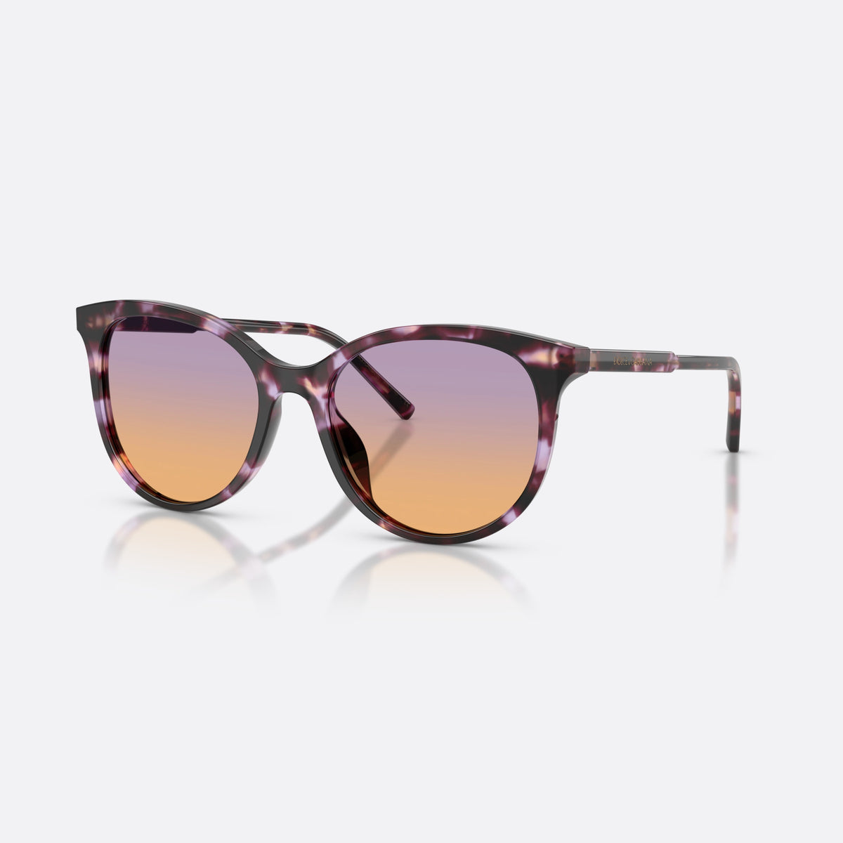 Dolce & Gabbana DG4540 3477EL sunglasses, violet phantos frame for women, plain acetate bridge, brand lettering on temples