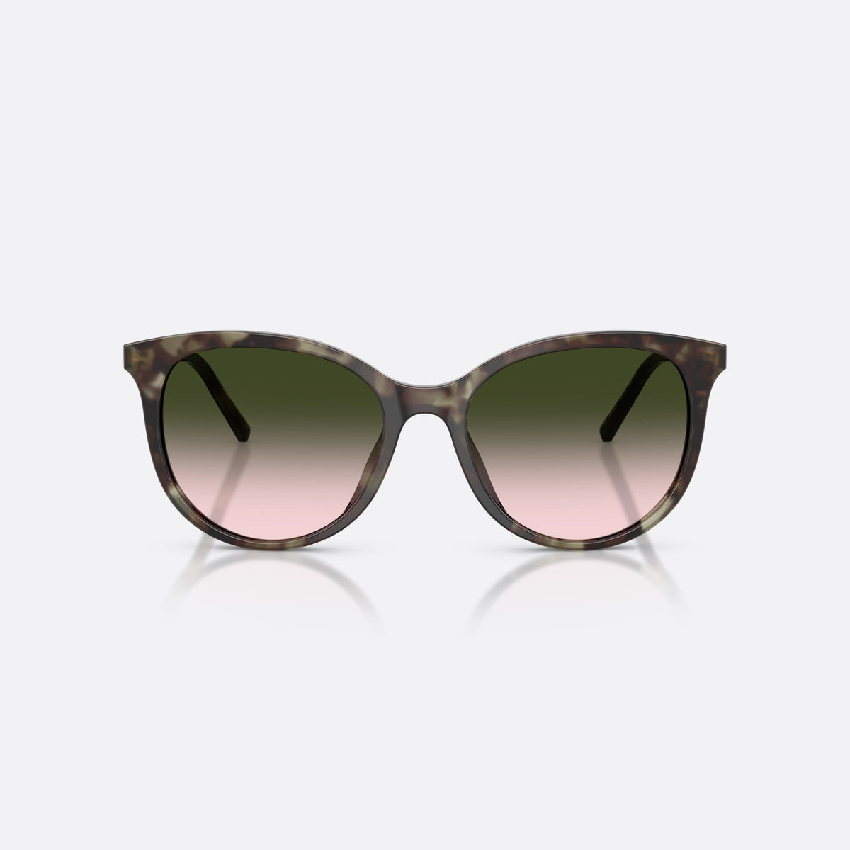 Ochelari de soare Dolce & Gabbana DG4540 34782C, phantos verde, pentru femei, punte simplă, literele brandului pe brațe, ramă completă, vedere din față