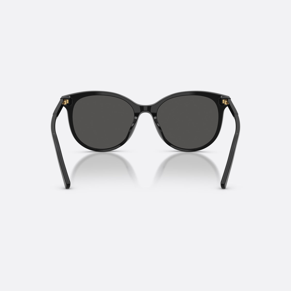 Dolce & Gabbana DG4540 501/87 sunglasses, black phantos frame for women, plain bridge, brand lettering on temples, full-rim frame, back view