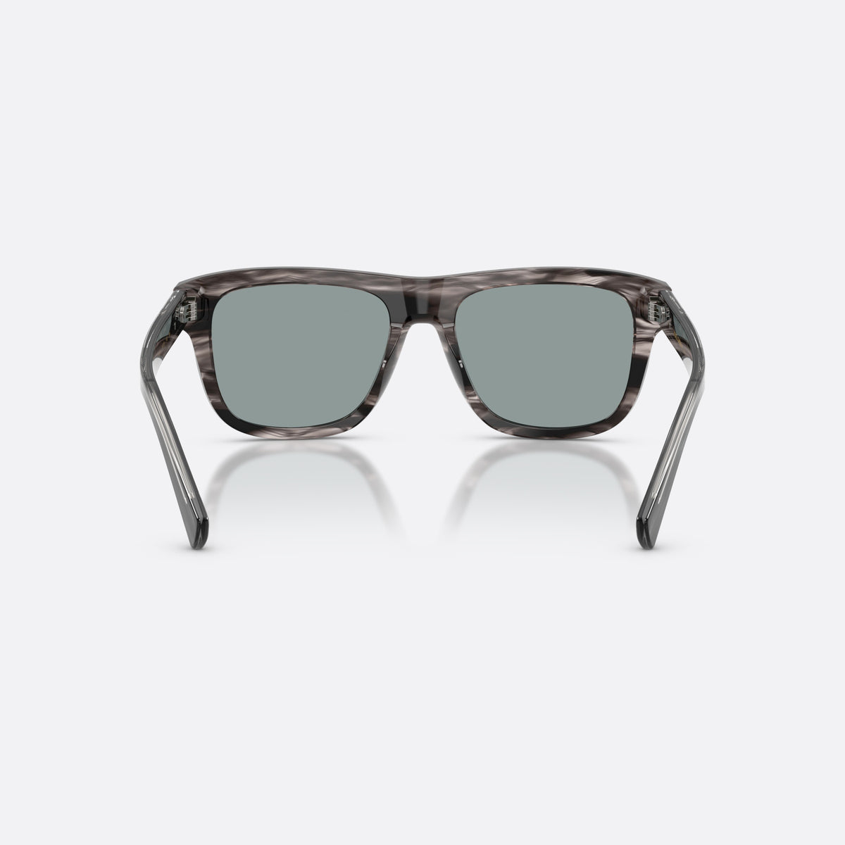 Dolce & Gabbana DG4545 3440/1 sunglasses, grey square frame for men, plain bridge, integrated into frame, full-rim thick frame, back view