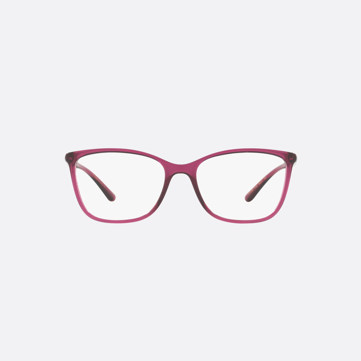 Dolce & Gabbana DG5026 1754 B eyeglasses, violet rectangular frame for women, plain integrated bridge, brand lettering on temples