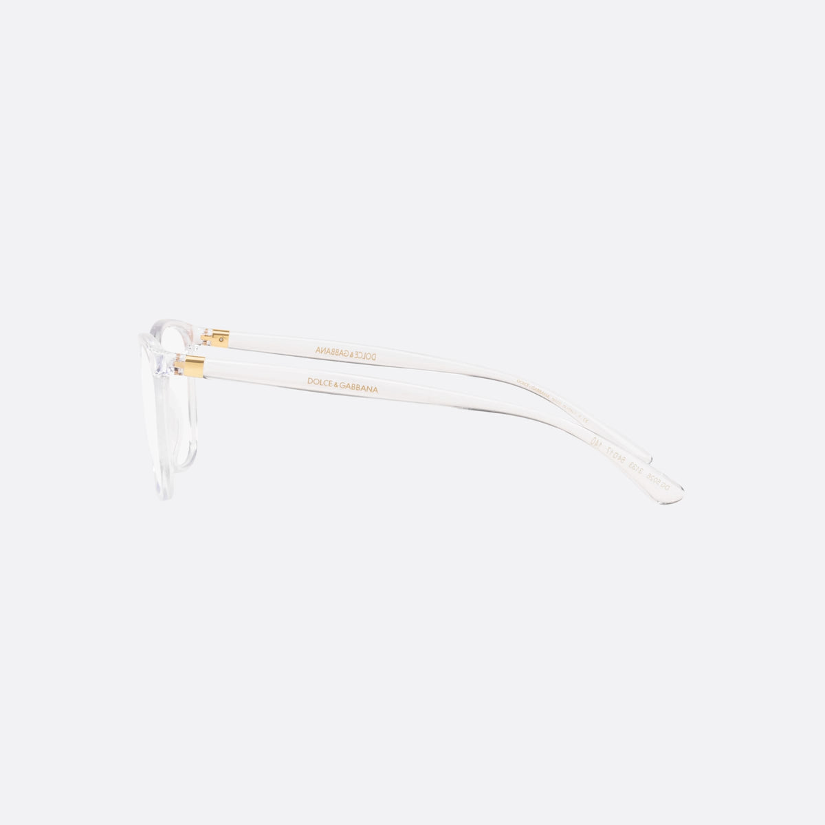 Dolce & Gabbana DG5026 3133 eyeglasses, grey rectangular frame for women, plain integrated bridge, brand lettering on temples